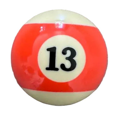 13 Orange Stripe Pool Ball - Magnetic Bottle Opener