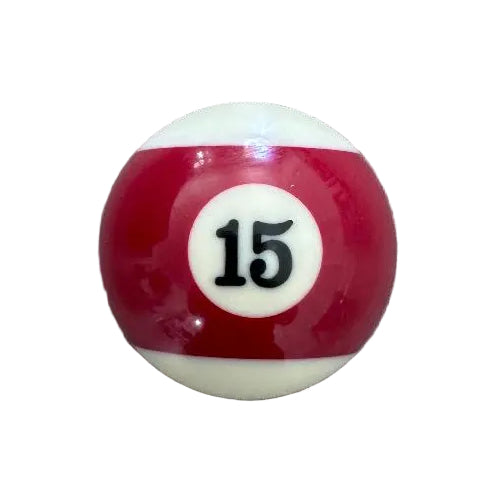 15 Burgundy Stripe Pool Ball - Magnetic Bottle Opener