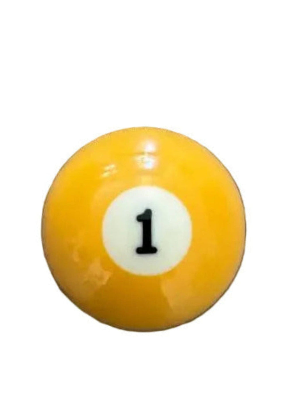 1 Solid Yellow Pool Ball - Magnetic Bottle Opener
