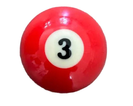 3 Solid Red Pool Ball - Magnetic Bottle Opener