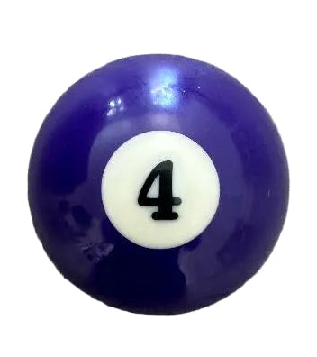 4 Solid Purple Pool Ball - Magnetic Bottle Opener