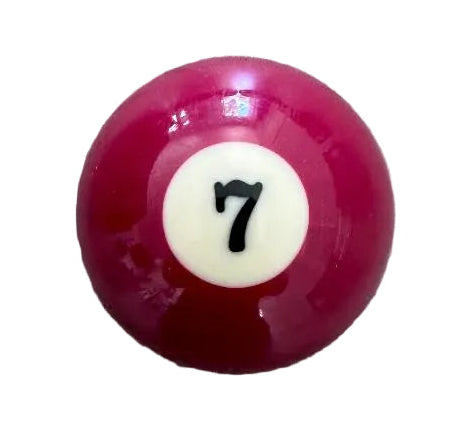 7 Solid Burgundy Pool Ball - Magnetic Bottle Opener