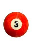 3 Solid Orange Pool Ball - Magnetic Bottle Opener